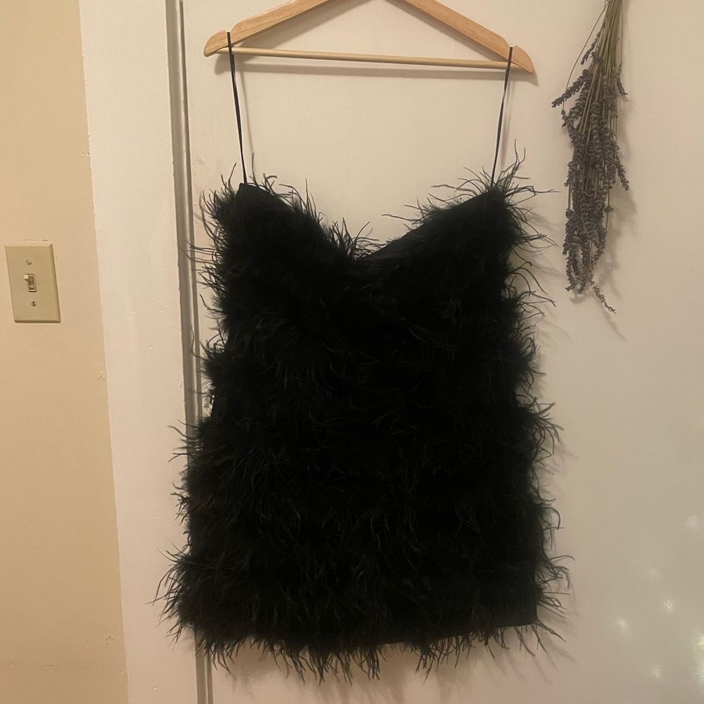 Feather NastyGal mini dress